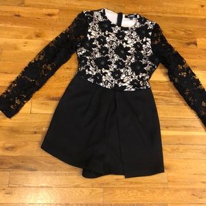 Misguided lace top romper